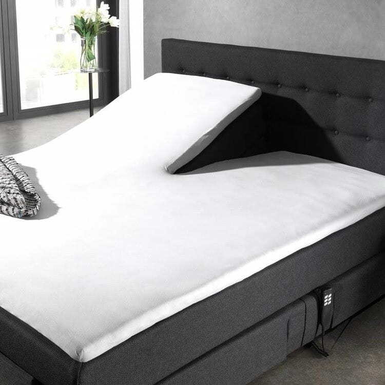 Homecare Katoen Splittopper Hoeslaken Wit